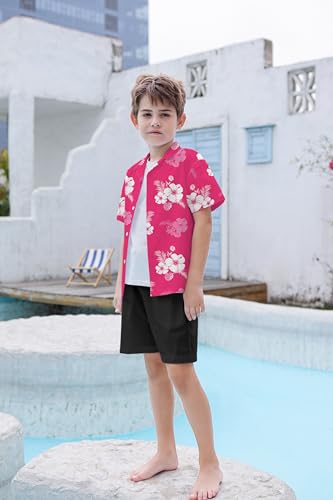 Image of SANGTREE Family Matching Hawaiian Outfits , Casual Beach Travel Clothes ，Vacation Clothing Set for Women & Men & Girls & Boys