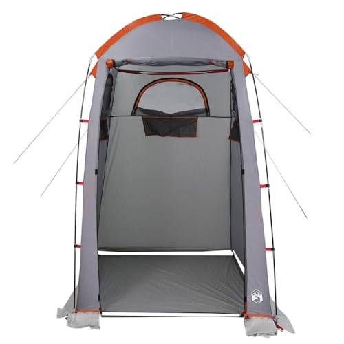 Brokky 4009475 Shower Tent Grey and Orange Waterproof Shower Privacy Toilet Tent Beach Portable Changing Dressing Camping Pop Up tents Room Sun Sunshade Baby Outdoor Backpack Shelter Canopy - Image 6