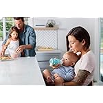 THERMOS-Lifefactory-Glass-Baby-Bottle-with-Stage-1-Nipple-and-Protective-Silicone-Sleeve-Banana-4-Oz