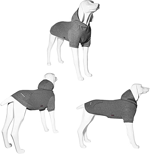 Kickred Basic Dog Hoodie Sweatshirts, Pet Clothes Hoodies Sweater With Hat And Leash Hole, Soft Cotton Outfit Coat For Large Medium Small Dogs, M #TOP4