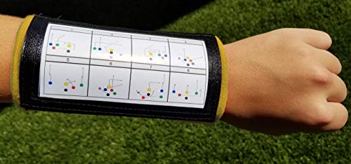 Image of Y23 - Football Wristbands - Wrist Coach - QB Wristband - Football Play Wristbands - Playbook Wristband