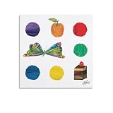 Eric Carle Poster Prints Butterfly And Dots Children's Book Illustrations Wall Art Poster Gifts Bedroom Prints Home Decor Hanging Picture Canvas Painting Posters 16x16inch(40x40cm)