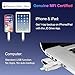 Genuine Apple MFi Certified 128GB iPhone-Photo-Stick Real Capacity iPhone-Memory-Storage-Stick for Photos Videos Contacts USB-Flash-Drive-Thumb-Drive-for-iPhone iPad Android External-Storage