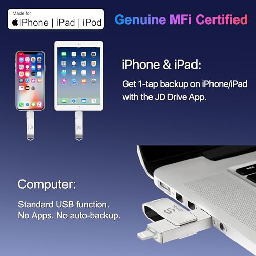 Clé Photo 128 Go pour iPhone et iPad extension de stockage USB Lightning
