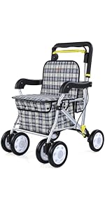Amazon | Care-Parents シルバーカー 手押し車 杖ホルダー 軽量