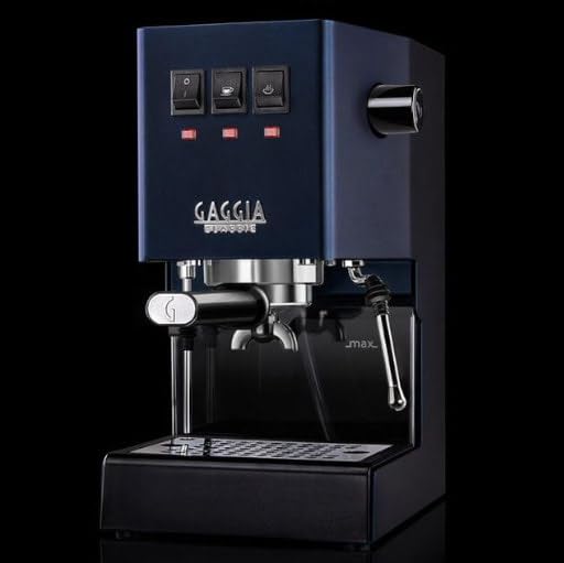 Image of Kaapi Solutions Classic Semi-Automatic Espresso Machine, Commercial Grade, Classic Blue