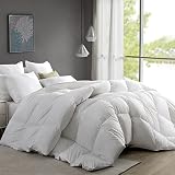 HOMELAB Premium Goose Feathers Down Comforter Full/Queen Size All Season Luxurious Duvet Insert, Ult
