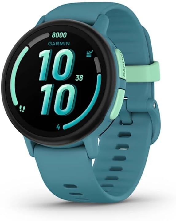 Garmin Bounce 2, Kids Smartwatch with Calling, Messaging and Location Tracking Features, Turquoise Bundle with Microfiber Cleaning Cloth image 5
