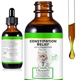 Cat Constipation Relief, Liquid Cat Laxative 60 ml, Stool Softener Pet Herbal Supplements, Promotes Digestive Health, Roast Chicken Flavour, 2 fl oz