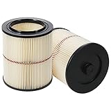 A-KARCK Replacement Filter for Craftsman Vacuum 9-17816 2Pack, Red Stripe Cartridge Filter for Replaces Part 17816