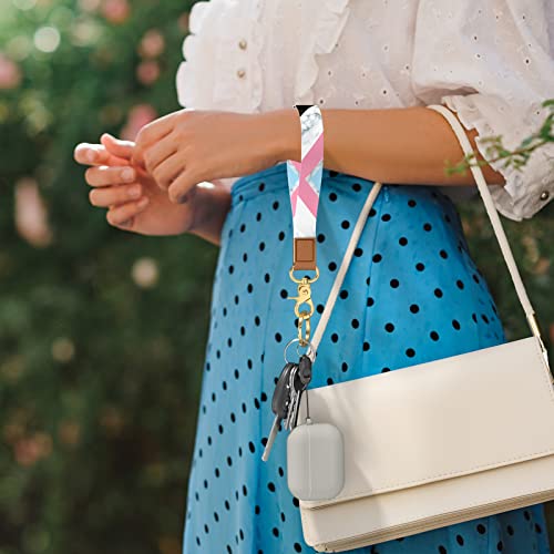 Image of Wrist Lanyard Key Chain, Cute Wristlet Strap Keychain Holder for Women Men Car Keys ID Badges Card Wallet Phone Camera