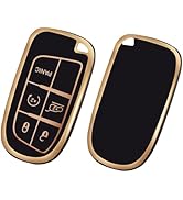 Key Fob Cover Compatible With Jeep Dodge Chrysler - Silver Black TPU Case For Grand Cherokee, RAM, Charger, 300 - View #7