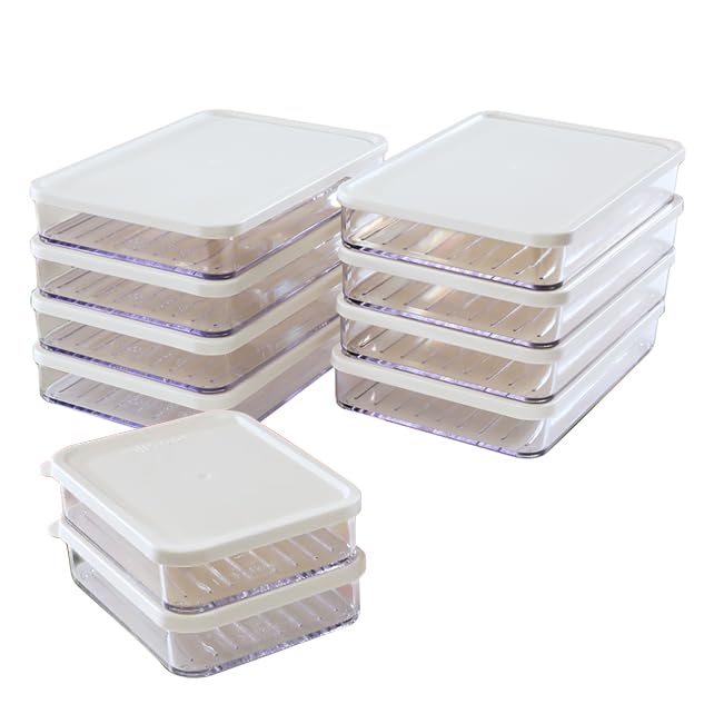 Amazon｜【テレビショッピング紹介商品】密閉容器フラットフラット10個