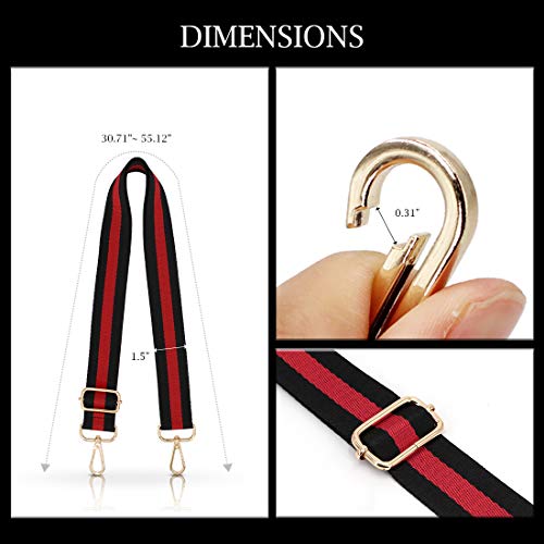 Image of TANOSII Wide Purse Strap Adjustable Replacement Shoulder Crossbody Strap Handbag Strap