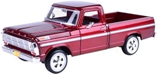 1969 Ford F-100 Pickup Truck Burgundy 1/24 by Motormax 79315 by Motormax
