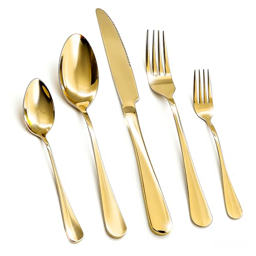 Tahari Home Luxe Gold 20-Piece Flatware Set