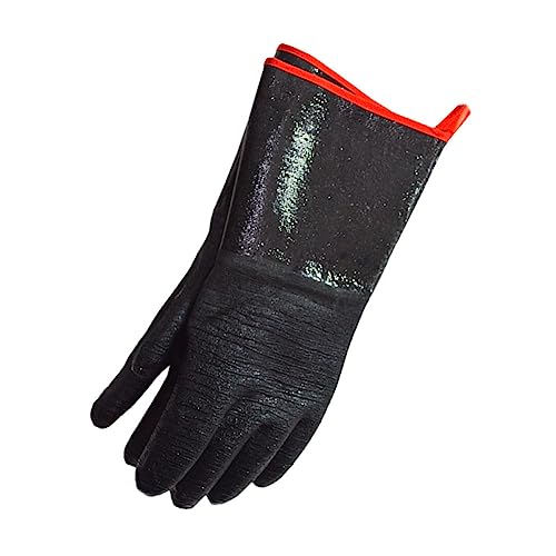 NULYLU 1par Guantes De Cocina Resistentes Al Calor Agua Antideslizantes Para Asar y Hornear Guantes De Barbacoa De Neopreno Protección Completa Para Mano Muñeca Para Uso Cocina y