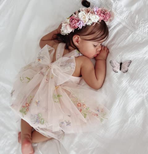 FIOMVA Baby Girl Lace Romper Bodysuit Outfits for Birthday,photoshoot,photography,Cake Smash,Gift4