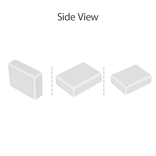 Miniatura 6 de LeMotech Project Box - Caja de 5 piezas de plástico ABS para proyectos eléctricos, caja de conexiones pequeña para electrónica, color blanco, 3.54 x