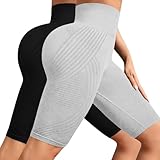 Leggings Short 3D Anti Cellulite, Legging Anti-Cellulite à Compression Femme - Minceur Taille Haute sans Couture Push-Up Opaque Yoga Fitness Pantalon Sport Workout