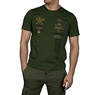 Aeronautica Militare t-Shirt TS2226 Homme, T-shirt, polo, flèches tricolores, Seaweed Green, Small
