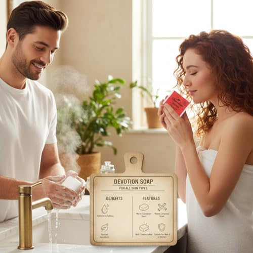 Image of Devotion Cinnamon Natural Bath Soap - Pack of 6 (75g Each) | Nourishing & Soothing for All Skin Types