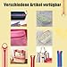 Harz Nylon Reißverschluss Set - 10 Stücke, 20cm Metallring, Bunte Coil Reißverschlüsse für Schneider