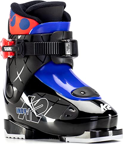 K2 Boys' Indy - 1 Ski Boots, Black-Blue-red, Mondo: 18.5 (EU: 30.5 / UK: 11 / US: 12)