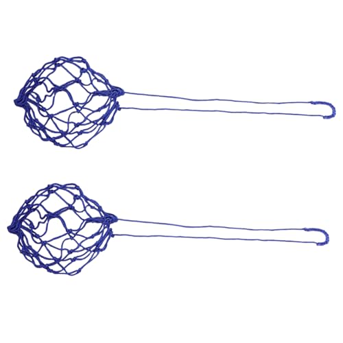 Mikikit 2pcs Solo Soccer Ball Net Soccer Training Equipment Juggling Net for Kids Youth Adults