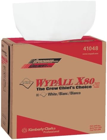 Wypall X80 ScottCloth Popup, White (Case of 5)