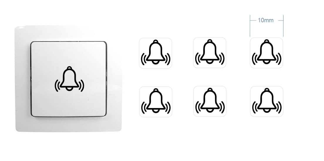 Bell Alarm Sticker Set of 6 - 10 mm