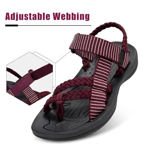 CAMEL CROWN Women's Hiking Sandals Comfortable Walking Sandals for Women Flip Flop Sandals Athletic Sport Sandals2