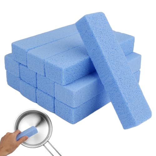 12 Pezzi Pietra Pomice Detergente WC, Blu Cleaning Block WC, Puliceramica Pietra di Pulizia, Pulisci le Macchie Profonde, Cucina, Lavello, Piscina, Griglia, Doccia, Lavandino