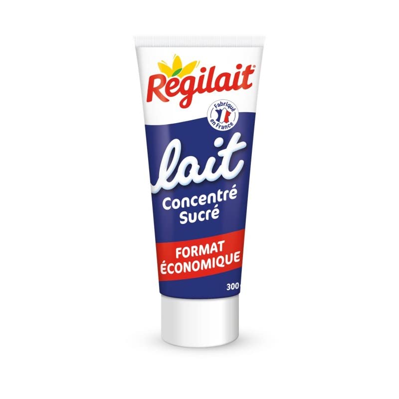RÉGILAIT - Lait Concentré Sucré Entier Tube 300G - Lot De 4 - Vendu Par Lot