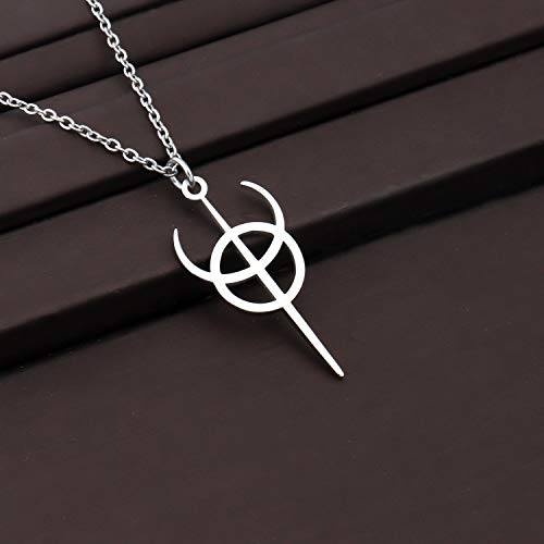 CENWA Clavicula Nox Pendant Pagan Symbol Stainless Steel Necklace3