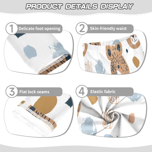 Toddler Girls Leggings Printed Yoga Pants Leggings Animal Bear Heads for Kids3