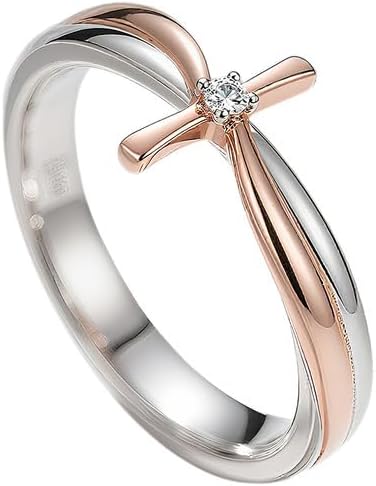 Custom Personalized Two-Tone/Single-Tone Cross Collection Birthstone Ring Name Engraved 925 Sterling Silver/10K/14K/18K Gold Promise Anniversary Engraved Ring For Women