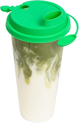 Miniatura 6 de Restaurantware Solo tapas tapas Bev Tek para tazas de café de 12 a 16 y 24 onzas, 25 tapas para bebidas a prueba de fugas, diseño 2 en 1, tapones