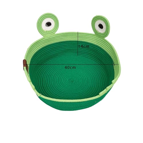 JISADER Cesta de cama para gato, corda tecida, canil, respirável, resistente ao desgaste, placa para