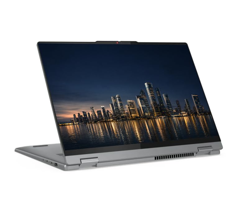 Image of Lenovo IdeaPad 2-in-1 Business Laptop, 16 inch FHD+ Touch Display, AMD Ryzen 7 8845HS (>i7-1355U), 16GB DDR5 RAM 512GB SSD, Win 11 Pro, FP Reader, Backlit KB, Numeric Keypad, PLUSERA Earphones, Luna Grey