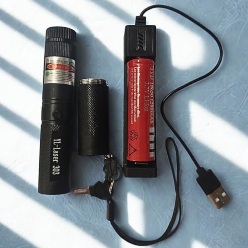Image of Laser Light 303 Pointer with Safety Lock, Multiple Green Patterns, Rechargeable Battery