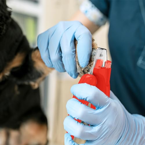 Coupe Ongles Chien pour Chiens et Chats avec Lime à Ongles Coupe pour Griffes en Acier Inoxydable Coupe pour Griffes d'animaux de Haute qualité Coupe-Ongles avec Dispositif de Protection (Red) – Image 3
