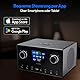 MEDION P85444 2.1 Internetradio mit Subwoofer (DAB+, UKW Radio, Spotify Connect, WLAN, Bluetooth, Streaming, Equalizer, Farbdisplay, USB, AUX, Wecker, Schlummerfunktion, Sleep Timer) schwarz