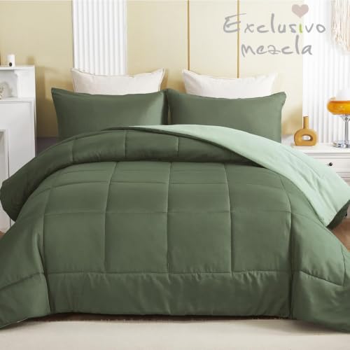Image of Exclusivo Mezcla Reversible Soft Twin Comforter Set, 2 Pieces