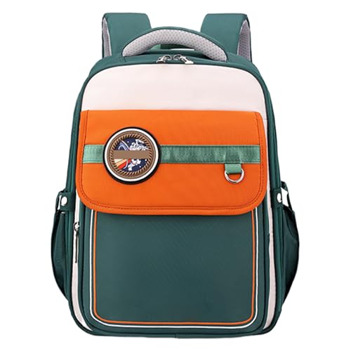 Sac à dos pour enfants Morain vert style britannique d'école et voyage