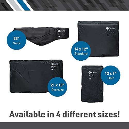 Bodymed Heavy Duty Black Urethane Cold Packs – Reusable Flexible Ice Pack For Injuries – Cold Packs For Back Pain –Oversize, 21 In. X 13 In. #TOP3