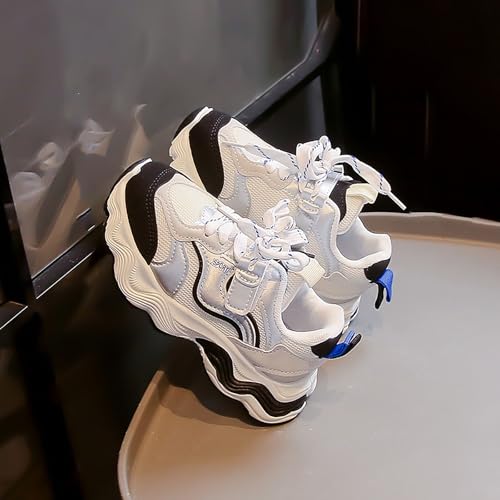Boys Girls Tennis Casual Walking Shoes Kids Running Non-Slip Mesh Sneakers Toddler Lace-Up Soft Sole Anti Slip Shoes4