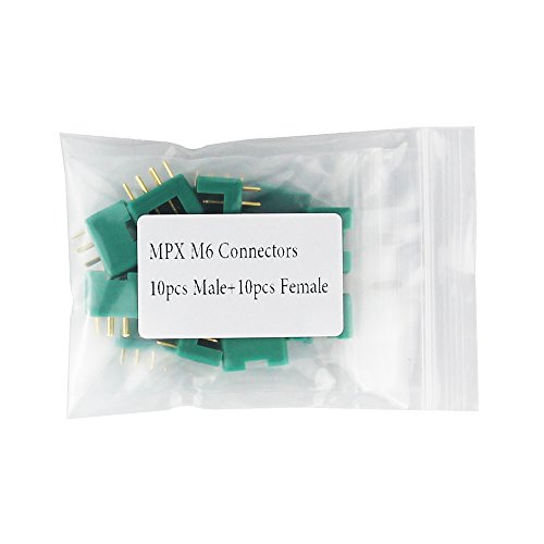 10 pares conector MPX M6 para batería RC Lipo miniatura 7