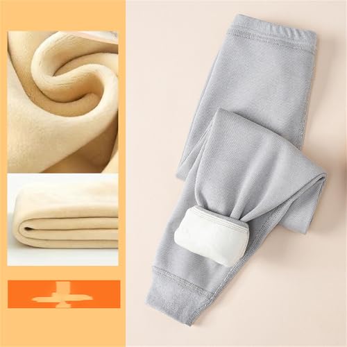 Unisex Kids' Winter Ribbed Fleece-Lined Jogger Sweatpants Warm Solid Running Pants for Boys and Girls3