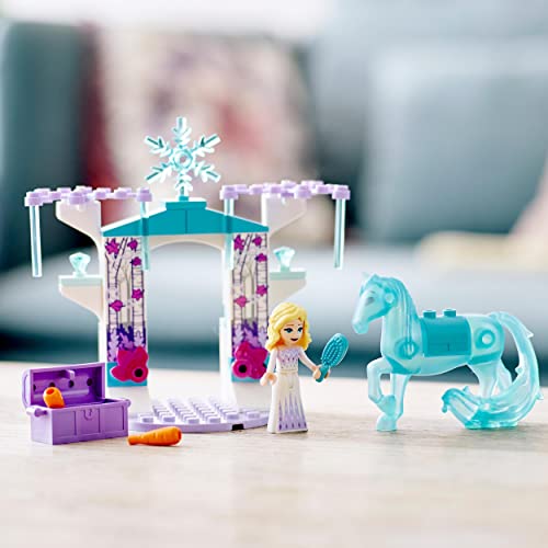 Disney Elsa e La Stalla Di Ghiaccio Di Nokk con Cavallo Giocattolo, Mini Bambolina e Accessori per la Cura degli Animali, Idea Regalo per Principesse, Giochi per Bambine e Bambini da 4 Anni 43209 - Lego - Immagine 1